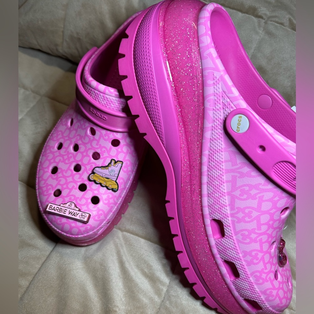 New - Barbie Crocs - Size 13 (mens) - Picture 8 of 11